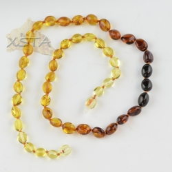 Rainbow amber necklace for adults